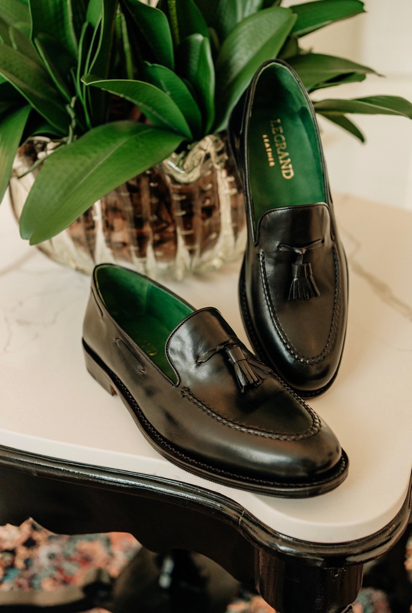 Tassel Loafer em Cromo Alemão - Preto – Legrand Leather®
