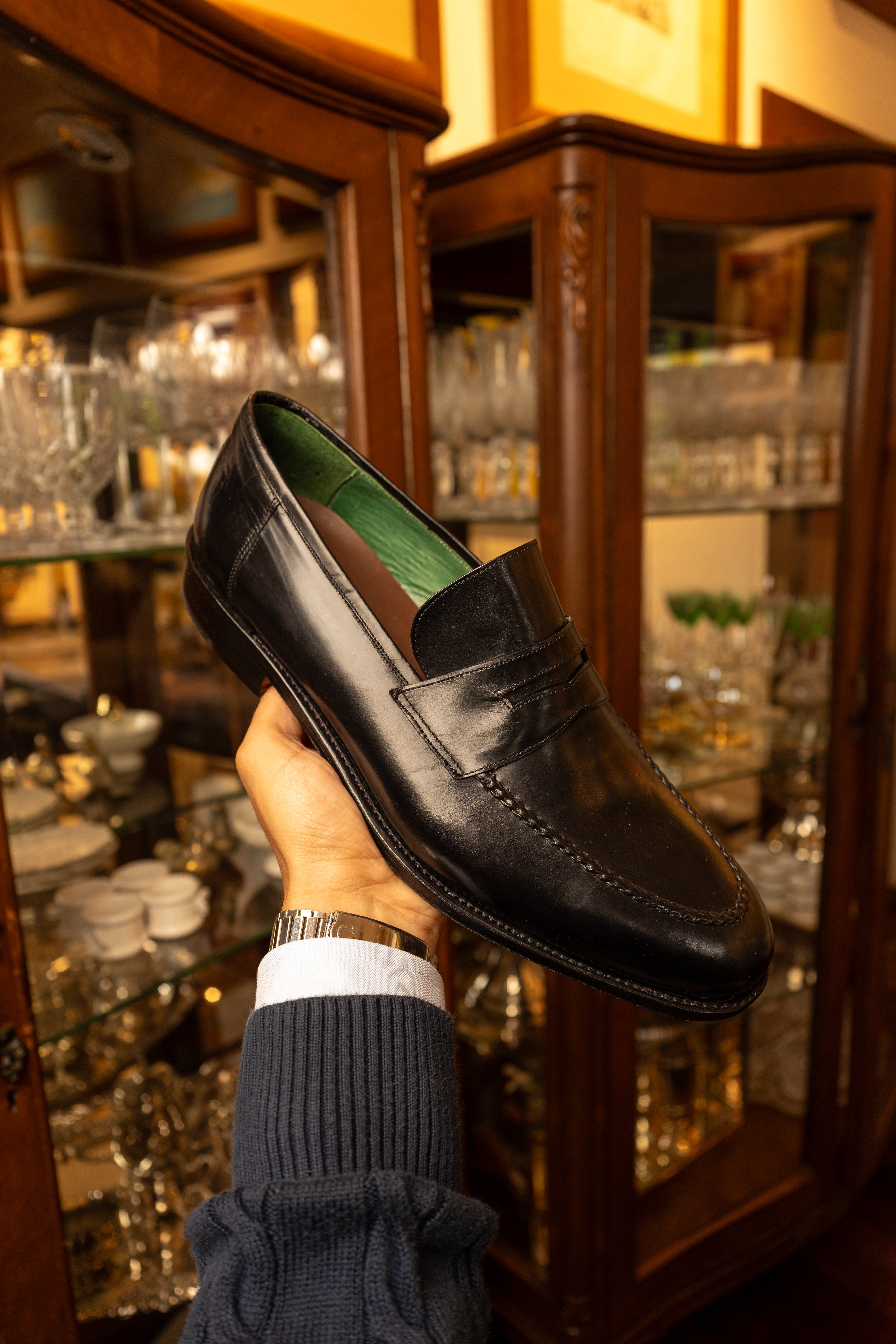 Penny Loafer - Cromo Alemão Preto