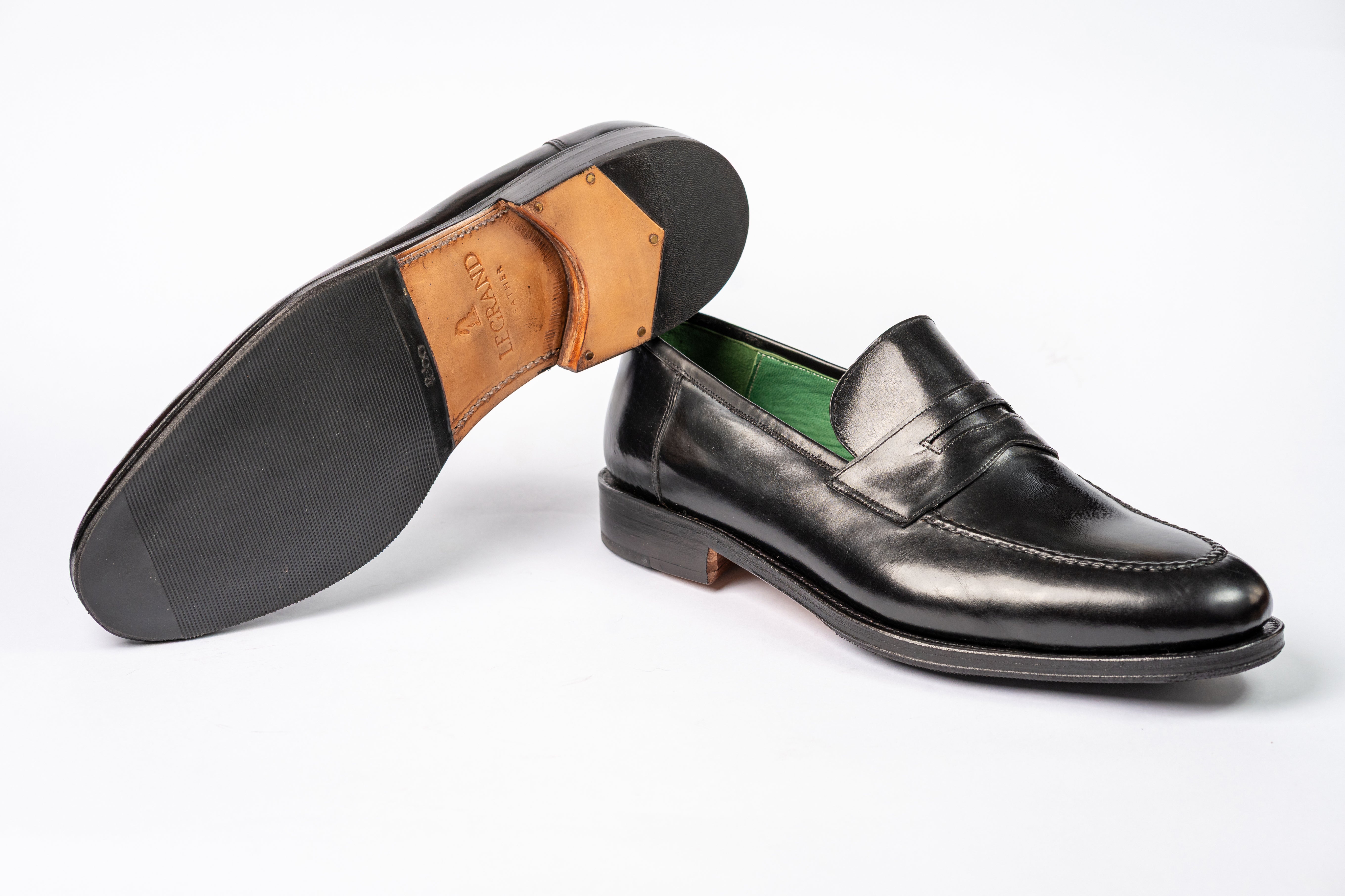 Penny Loafer - Cromo Alemão Preto
