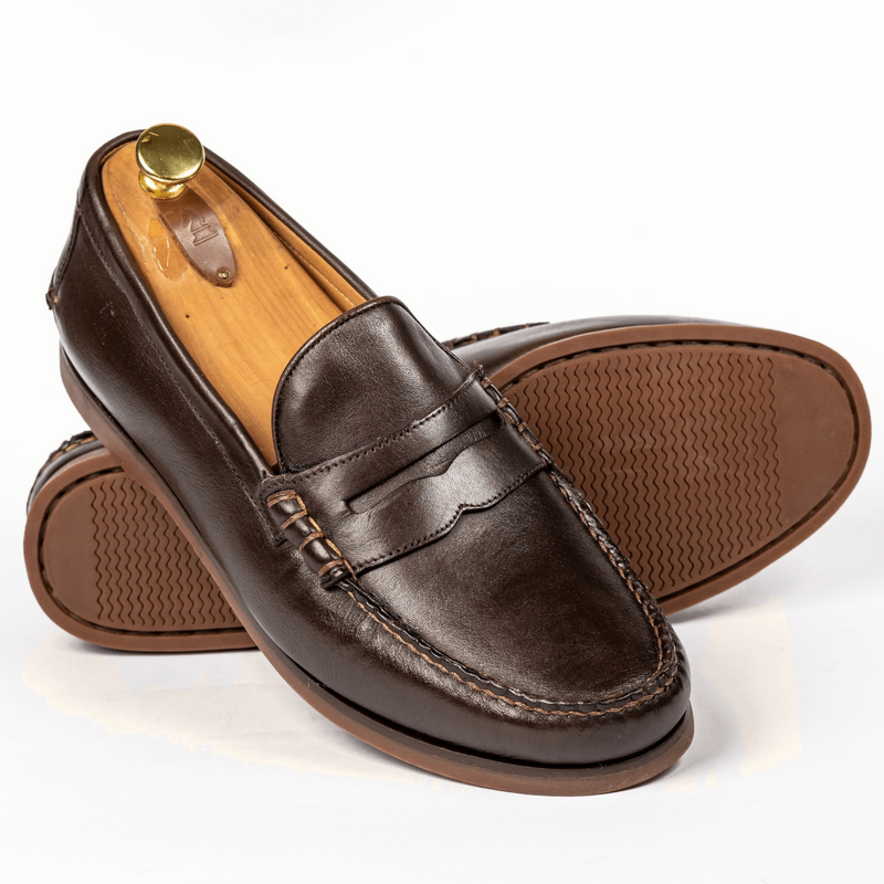 Penny Loafer Sider - Café